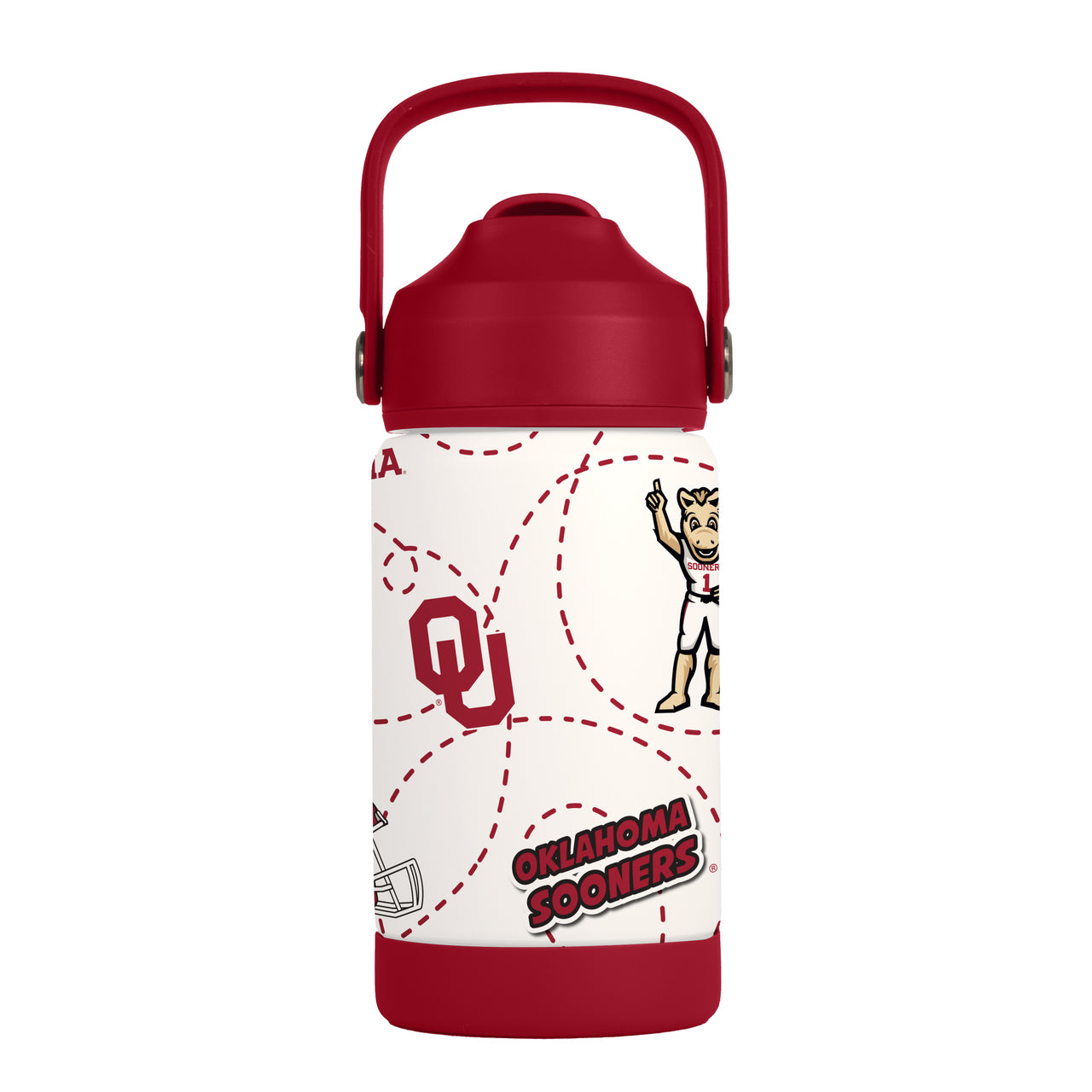 Oklahoma Sooners Kids Bottle 12oz Stainless Steel Mascot