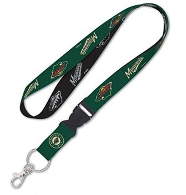 Minnesota Wild Lanyard with Detachable Buckle Two Tone - Special Order