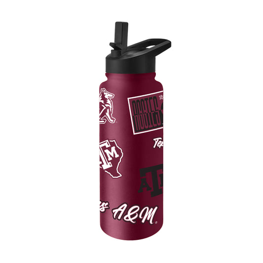 Texas A&M Aggies Quencher Bottle 34oz Stainless Steel Dreamweave