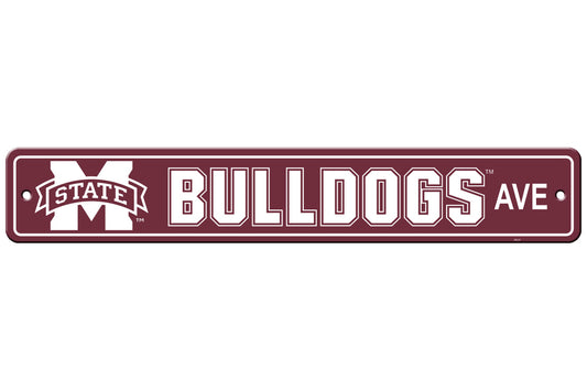 Mississippi State Bulldogs Sign 4x24 Plastic Street Style CO