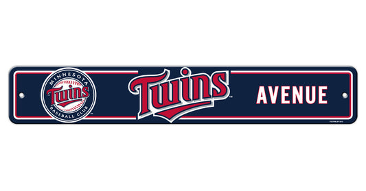 Minnesota Twins Sign 4x24 Plastic Street Style Alternate CO