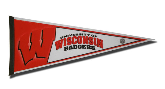 Wisconsin Badgers Pennant 12x30 Carded Rico