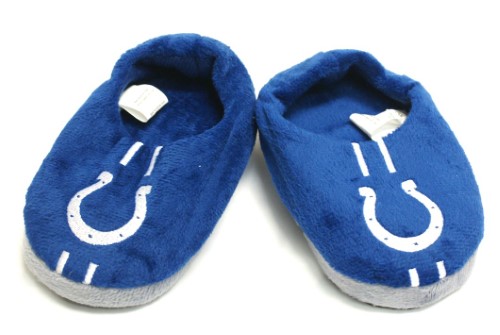 Indianapolis Colts Slipper - Youth 4-7 Size 11-12 Stripe - (1 Pair) - L