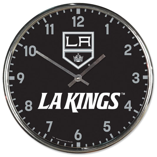 Los Angeles Kings Clock Round Wall Style Chrome Periodic Restock