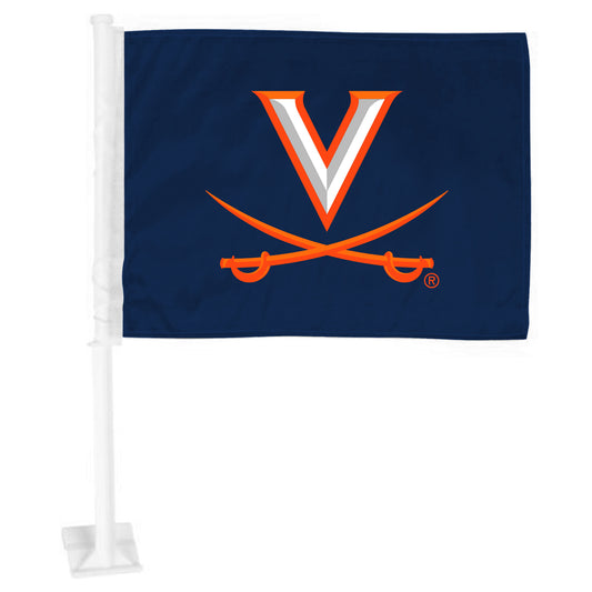 Virginia Cavaliers Flag Car Primary Logo