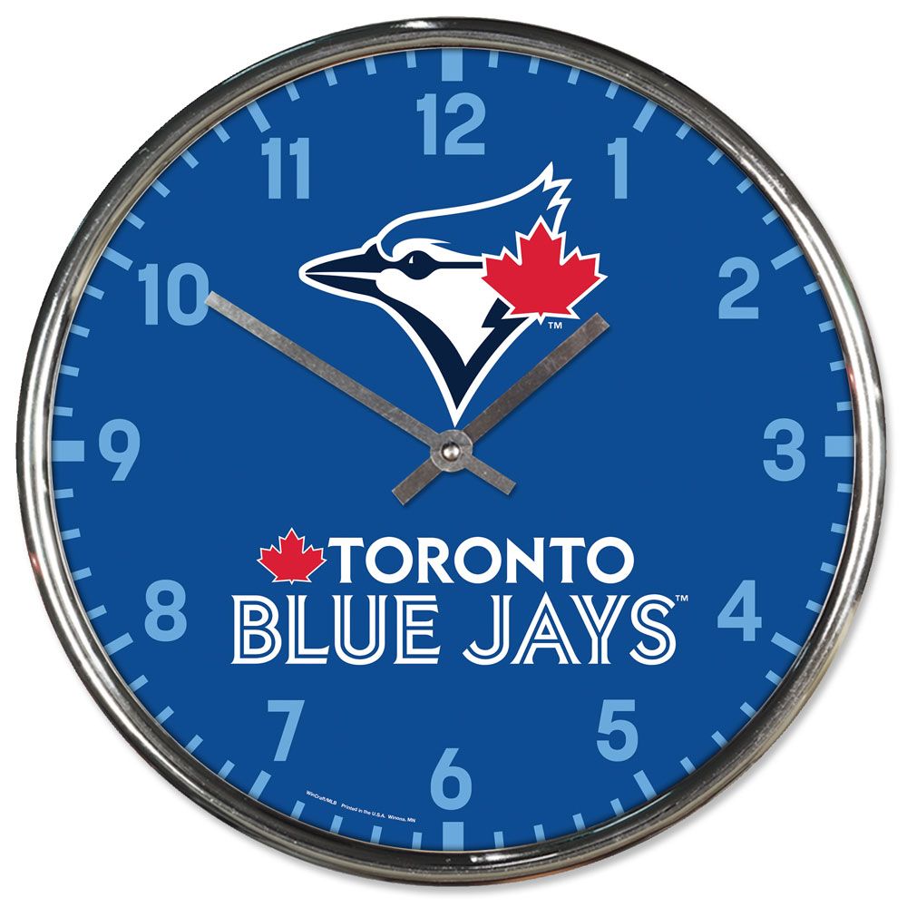 Toronto Blue Jays Round Chrome Wall Clock Periodic Restock