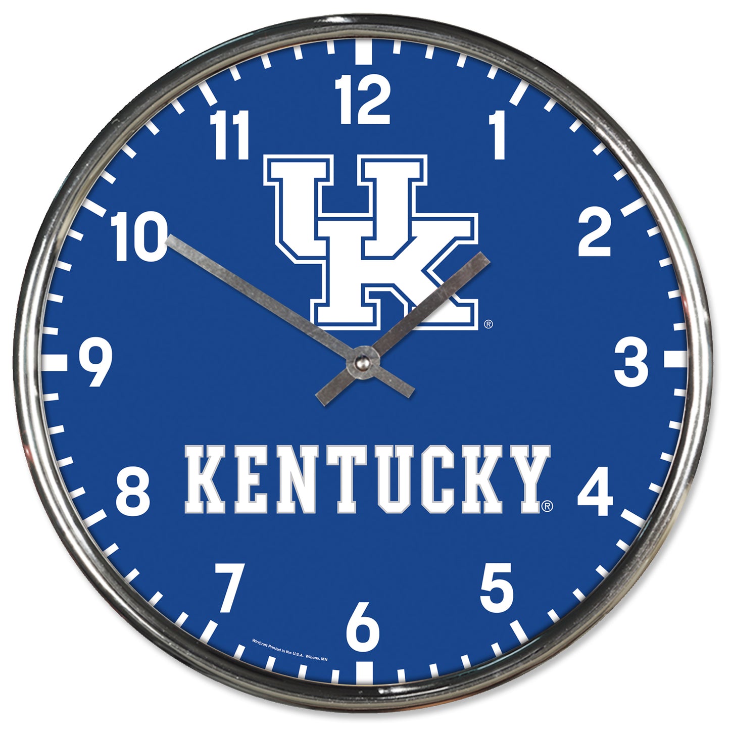 Kentucky Wildcats Round Chrome Wall Clock Periodic Restock