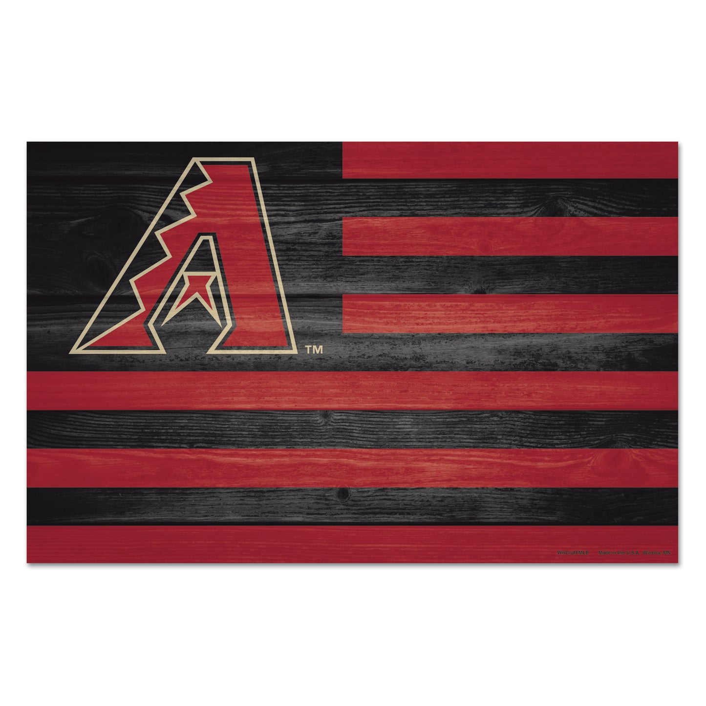 Arizona Diamondbacks Sign 11x17 Wood Flag