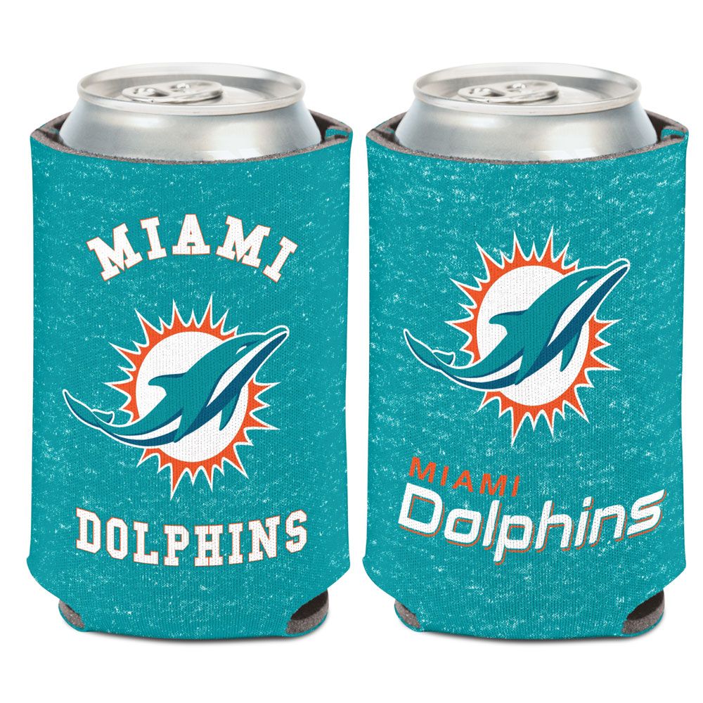 Miami Dolphins Can Cooler Heathered