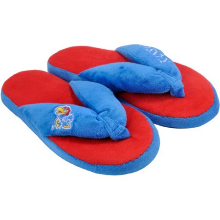 Kansas Jayhawks Slipper - Women Thong Flip Flop - (1 Pair) - S