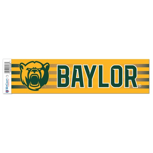 Baylor Bears Decal 3x12 Bumper Strip Style - Special Order