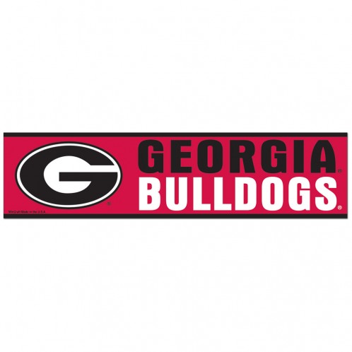 Georgia Bulldogs Decal 3x12 Bumper Strip Style - Special Order