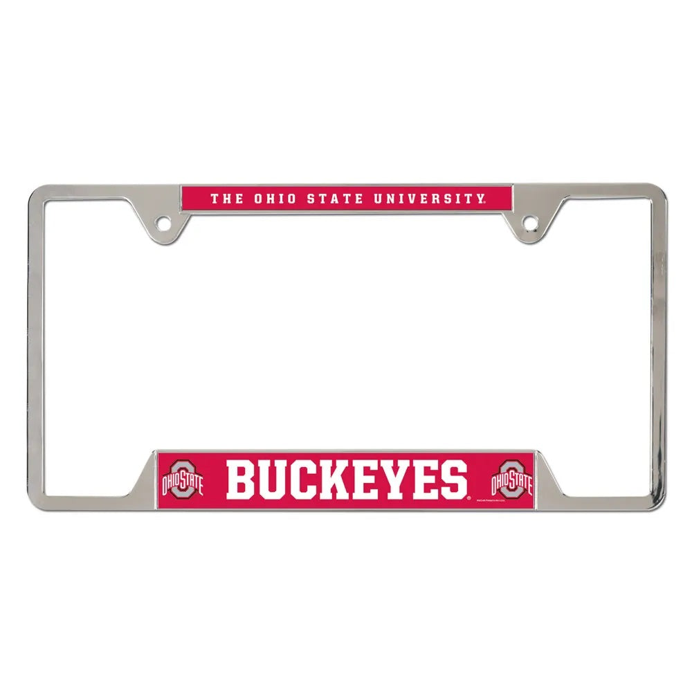 Ohio State Buckeyes License Plate Frame Metal - Special Order