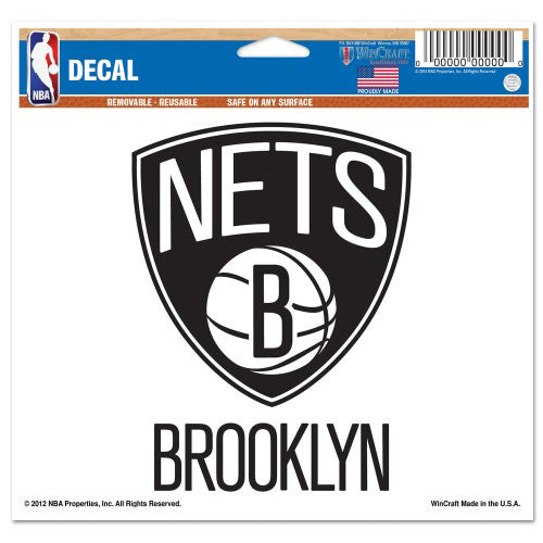 Brooklyn Nets Decal 5x6 Muti Use Color - Special Order