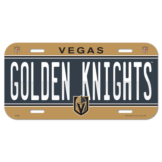Vegas Golden Knights License Plate Plastic - Special Order