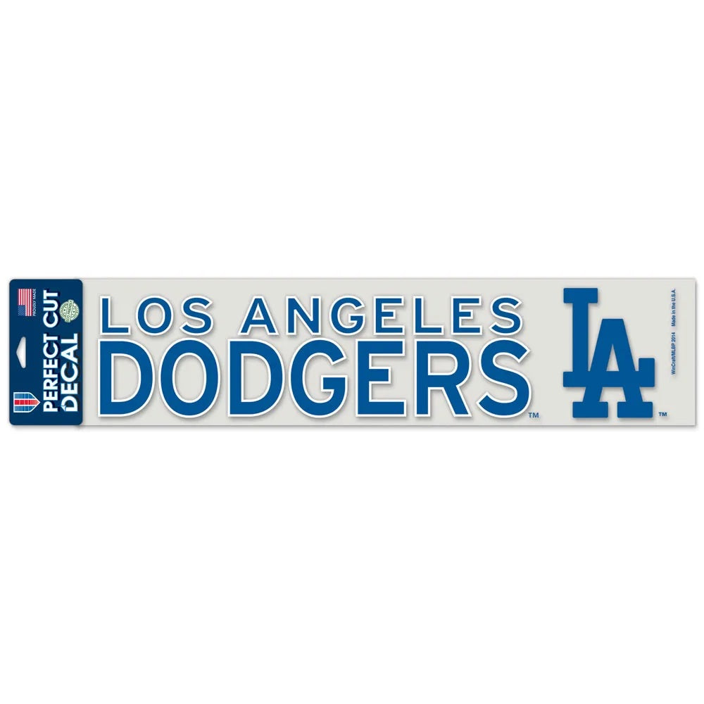 Los Angeles Dodgers Decal 4x17 Perfect Cut Color - Special Order