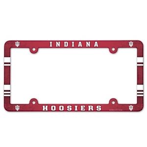 Indiana Hoosiers License Plate Frame Plastic Full Color Style
