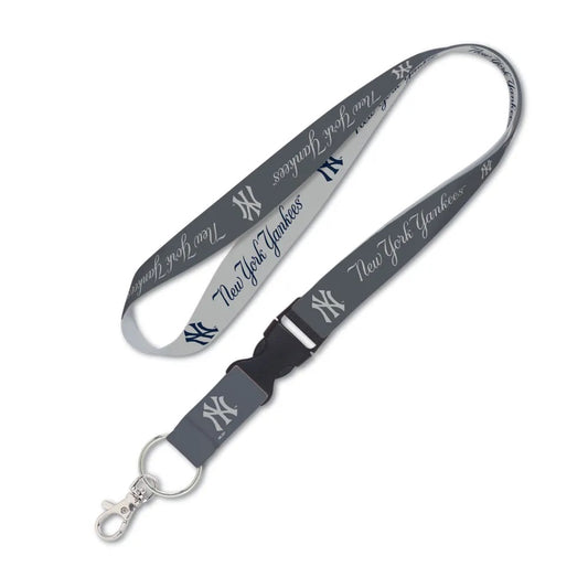 New York Yankees Lanyard with Detachable Buckle Grey - Special Order