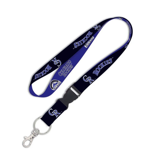 Colorado Rockies Lanyard with Detachable Buckle Two Color - Special Order