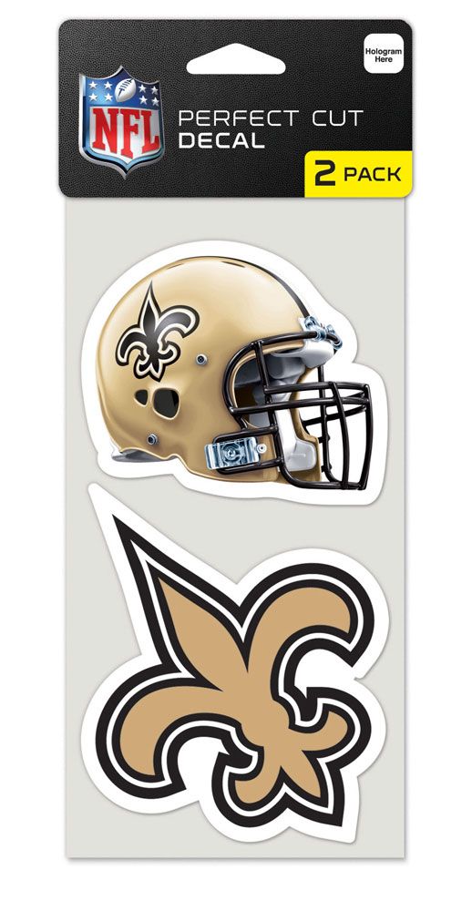 New Orleans Saints Set of 2 Die Cut Decals - Special Order