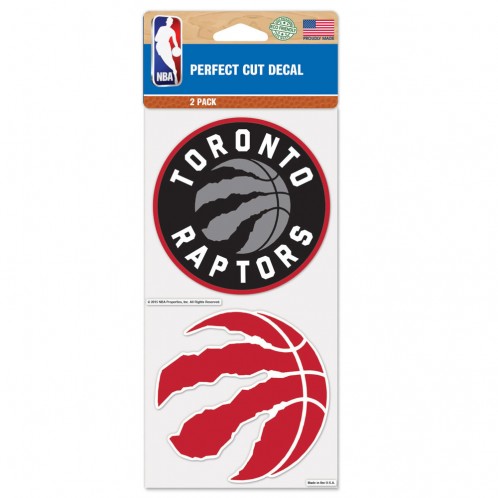 Toronto Raptors Decal 4x4 Perfect Cut Set of 2