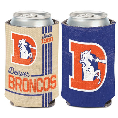 Denver Broncos Can Cooler Vintage Design