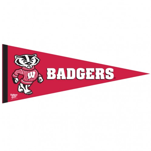 Wisconsin Badgers Pennant 12x30 Premium Style - Special Order