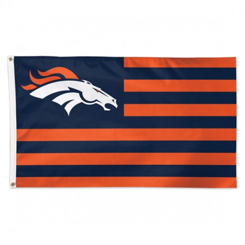 Denver Broncos Flag 3x5 Deluxe Americana Design - Special Order