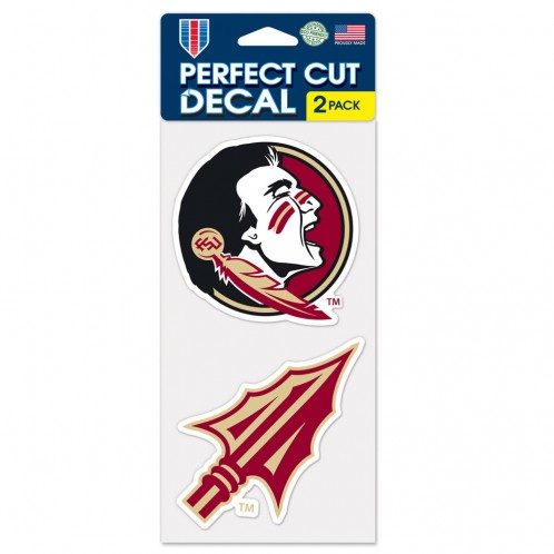 Florida State Seminoles Decal 4x4 Perfect Cut Set of 2