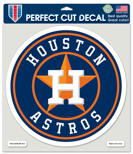 Houston Astros Decal 8x8 Die Cut Color