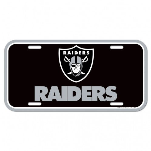 Las Vegas Raiders License Plate Plastic