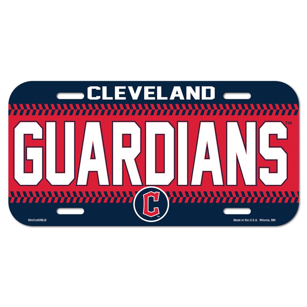 Cleveland Guardians License Plate Plastic - Special Order