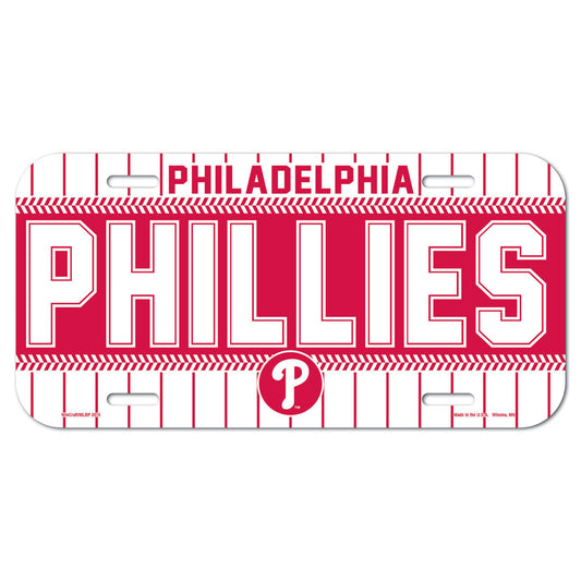 Philadelphia Phillies License Plate Plastic