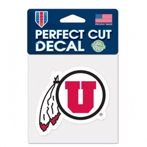 Utah Utes Decal 4x4 Perfect Cut Color - Special Order