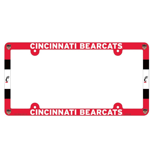 Cincinnati Bearcats License Plate Frame Plastic Full Color Style