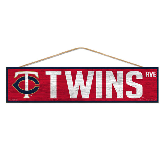 Minnesota Twins Sign 4x17 Wood Avenue Design - Special Order