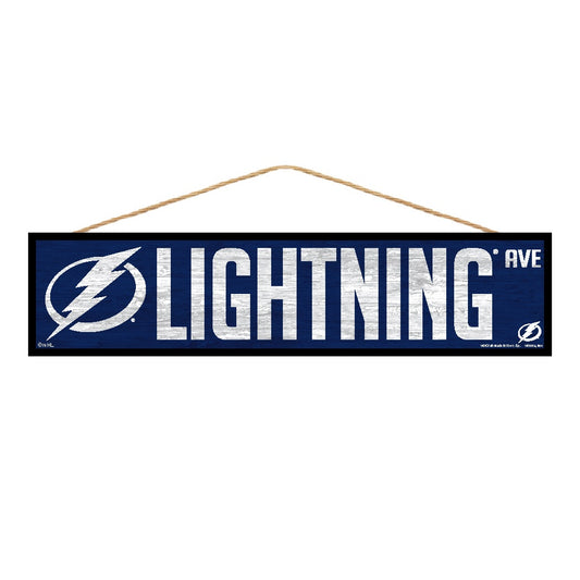 Tampa Bay Lightning Sign 4x17 Wood Avenue Design - Special Order