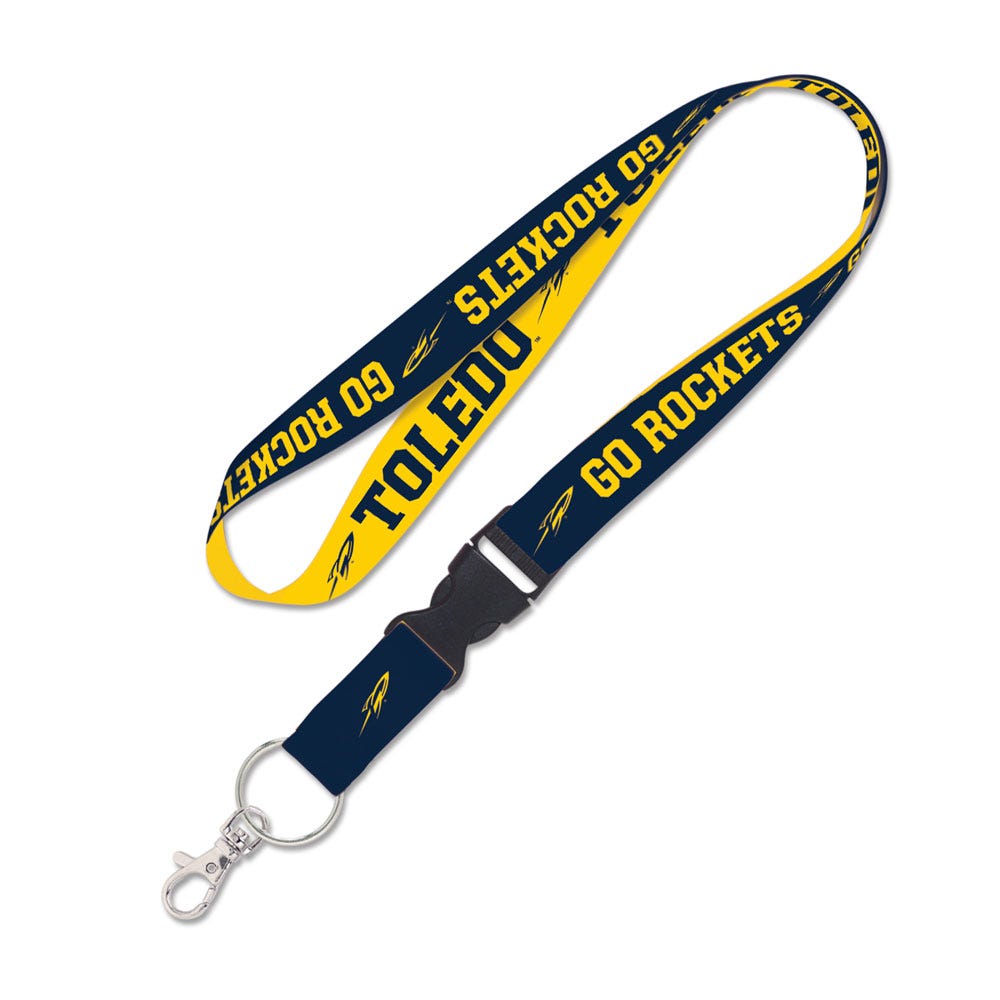 Toledo Rockets Lanyard with Detachable Buckle Two Tone - Special Order