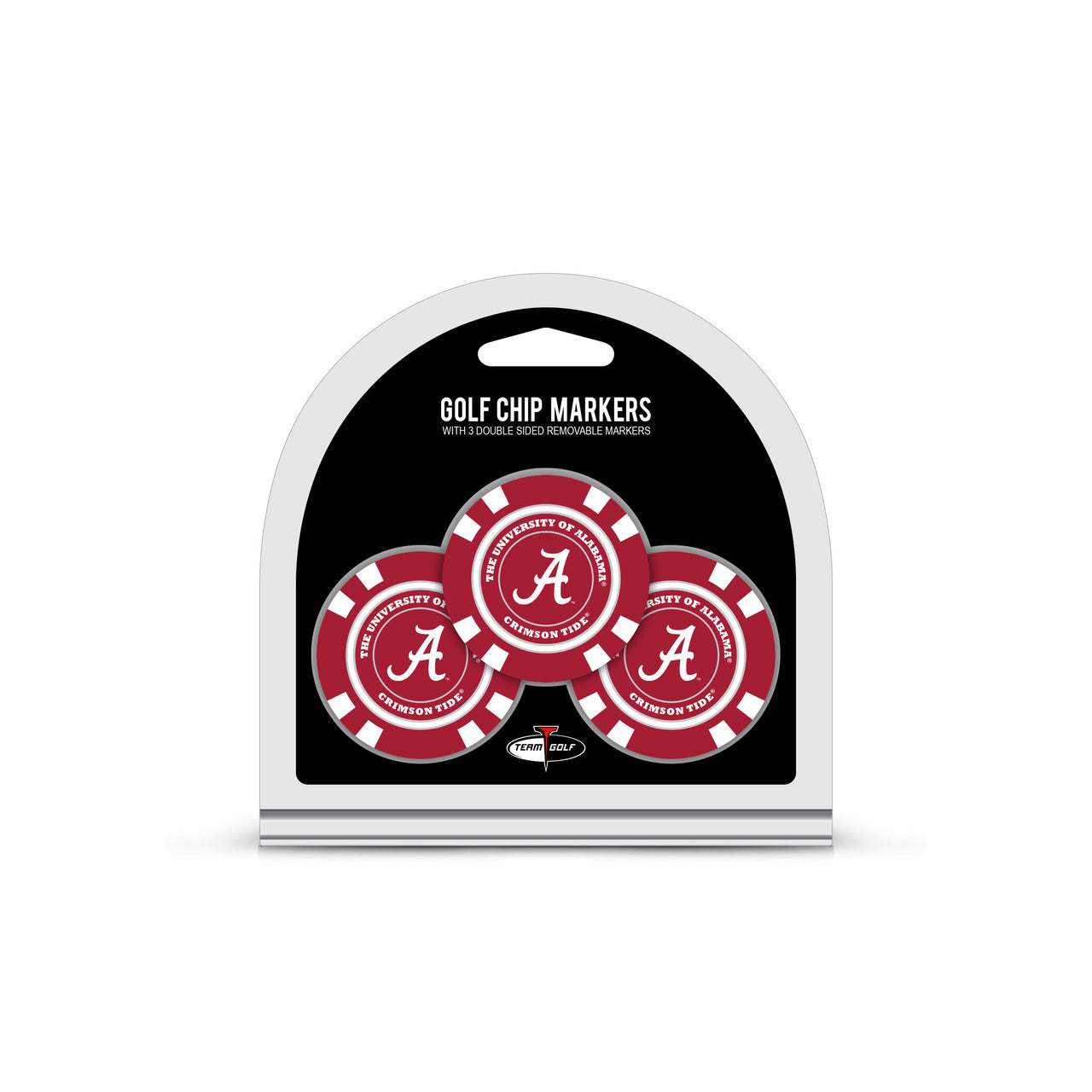 Alabama Crimson Tide Golf Chip with Marker 3 Pack