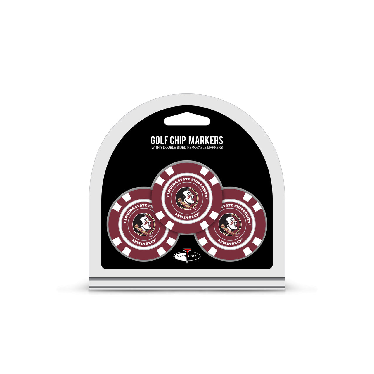Florida State Seminoles Golf Chip with Marker 3 Pack