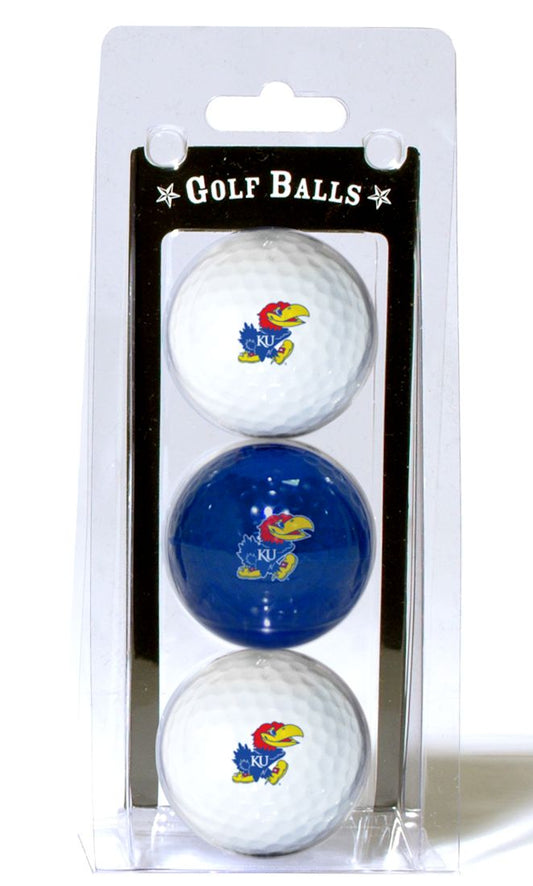 Kansas Jayhawks 3 Pack of Golf Balls - Special Order