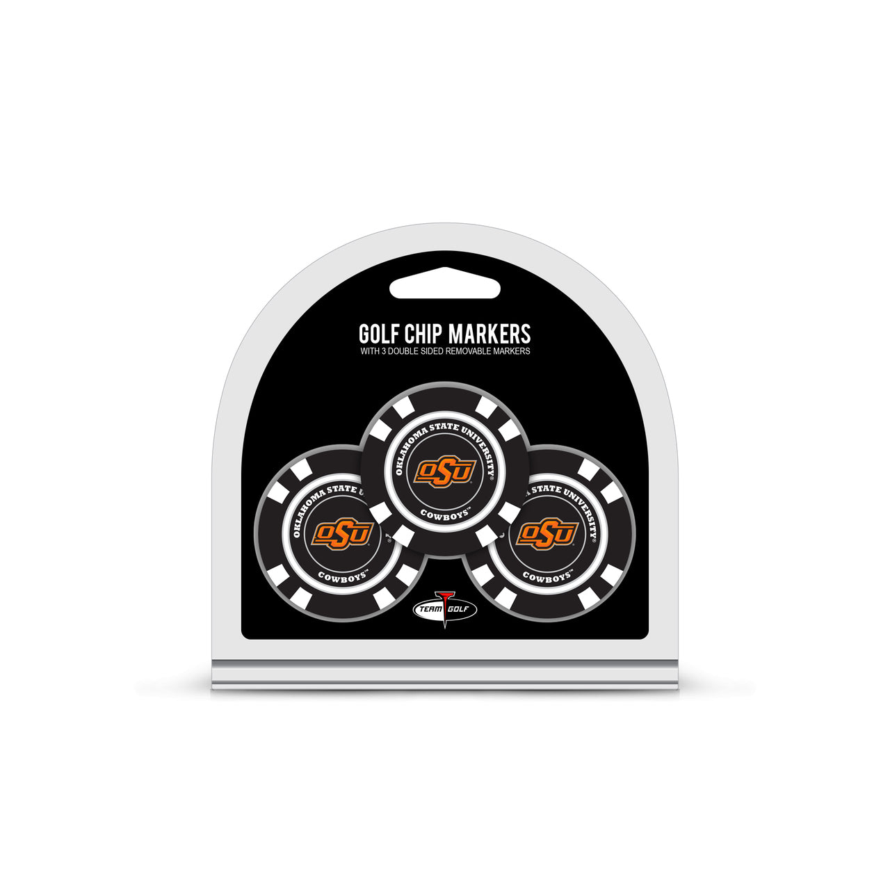 Oklahoma State Cowboys Golf Chip with Marker 3 Pack - Special Order