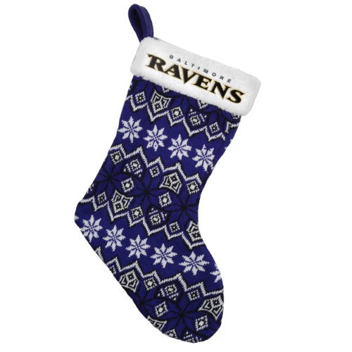 Baltimore Ravens Knit Holiday Stocking - 2015