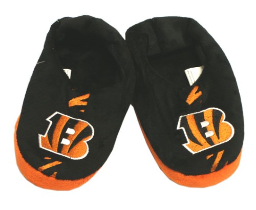 Cincinnati Bengals Slipper - Youth 4-7 Size 10-11 Stripe - (1 Pair) - M