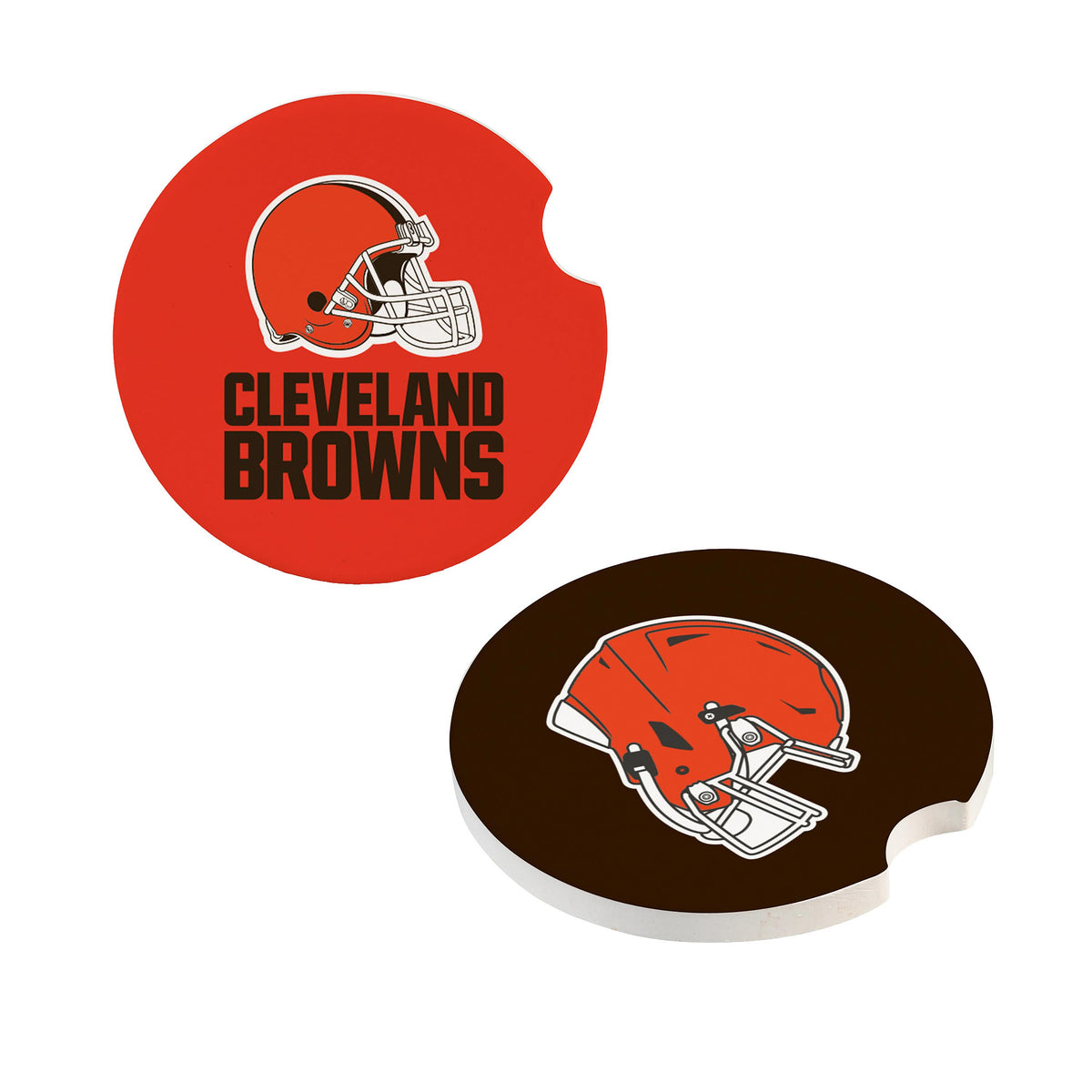 Cleveland Browns Car Coaster Set 2 Pack Periodic Restock