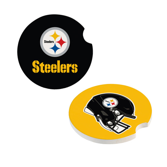 Pittsburgh Steelers Car Coaster Set 2 Pack Periodic Restock