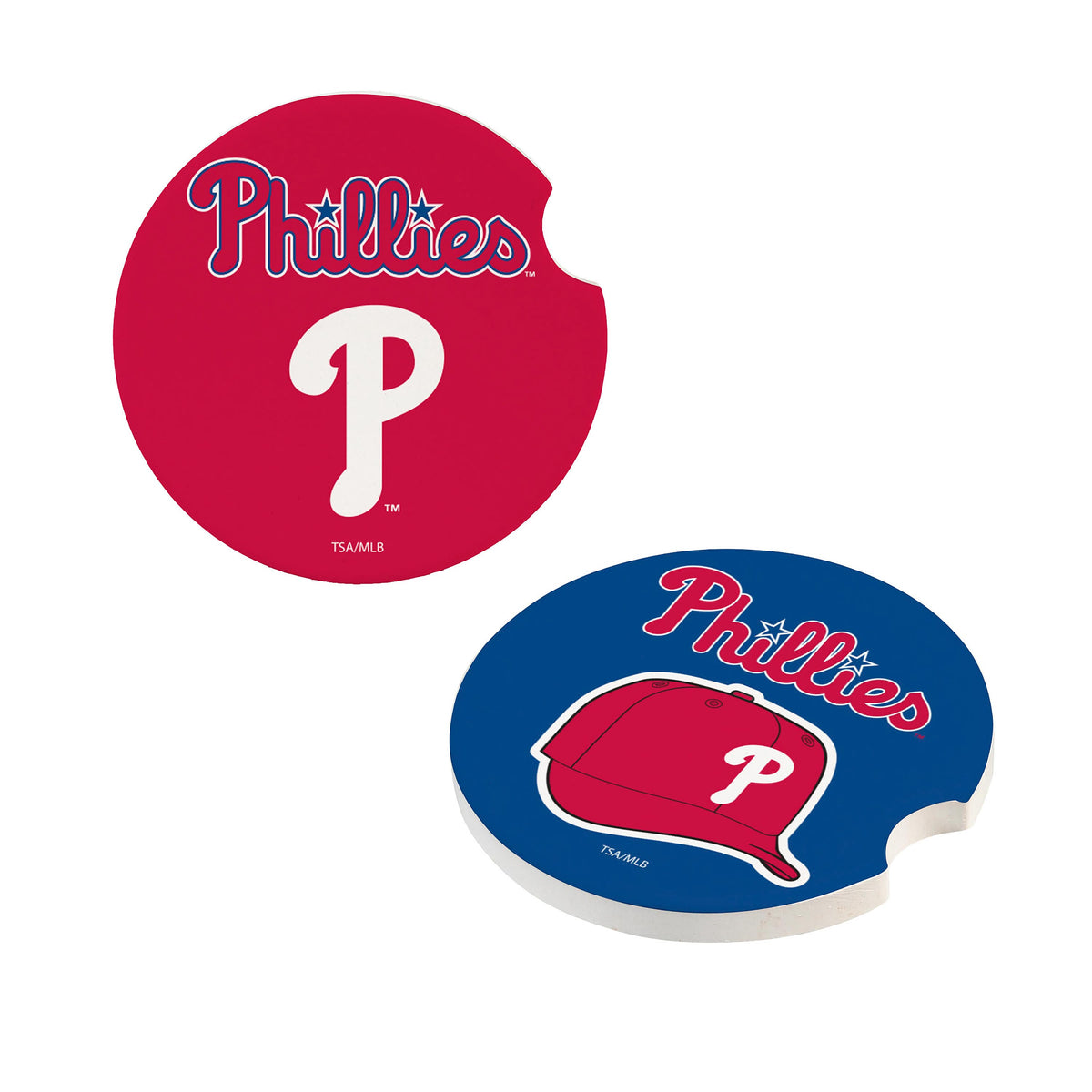 Philadelphia Phillies Car Coaster Set 2 Pack Periodic Restock