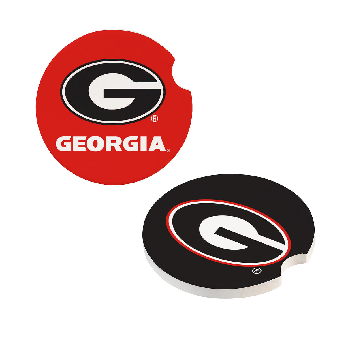 Georgia Bulldogs Car Coaster Set 2 Pack Periodic Restock