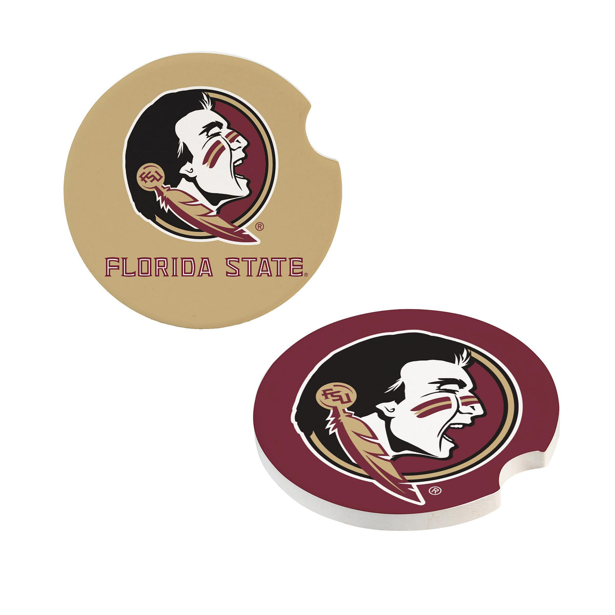 Florida State Seminoles Car Coaster Set 2 Pack Periodic Restock