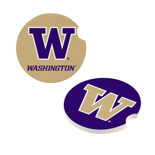 Washington Huskies Car Coaster Set 2 Pack Periodic Restock
